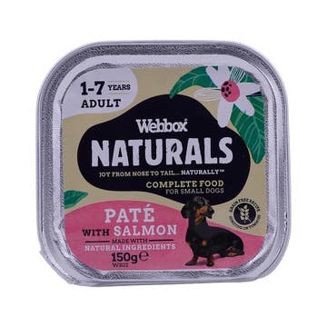 Webbox Naturals Pate With Salmon Dog Food 150g