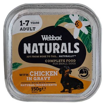 Webbox Naturals Chicken In Gravy Dog Food 150g