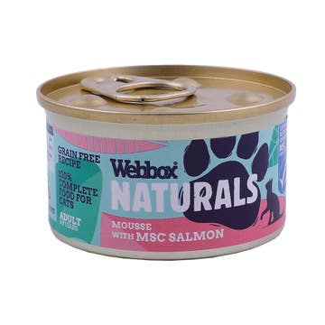 Webbox Naturals Mousse With Salmon Cat Food 85g
