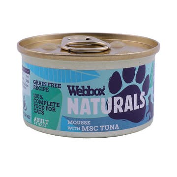 Webbox Naturals Mousse With Tuna Cat Food 85g