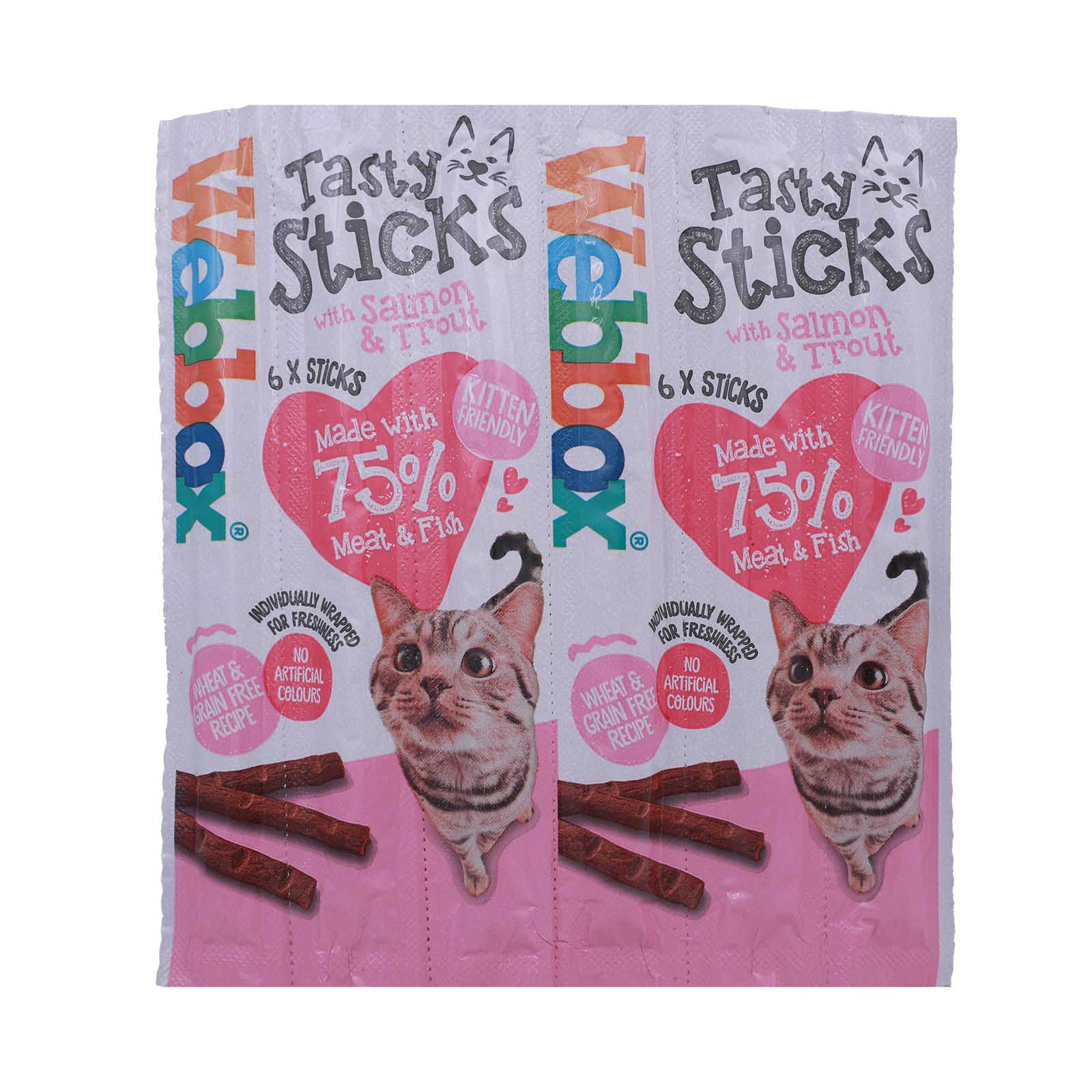 Webbox Tasty Sticks Salmon & Trout Cat Sticks 30g