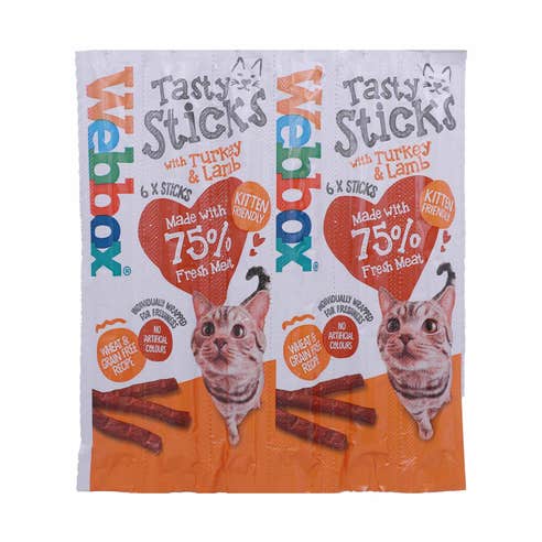 Webbox Tasty Sticks Turkey & Lamb Cat Sticks 30g 