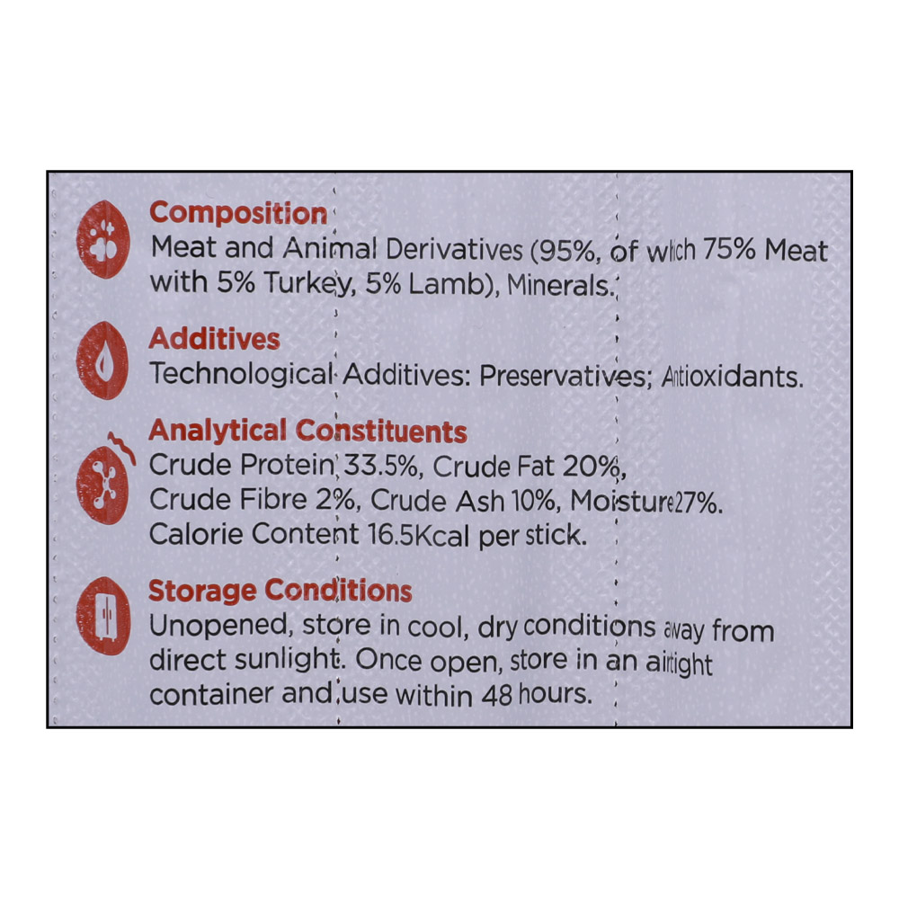 Webbox Tasty Sticks Turkey & Lamb Cat Sticks 30g right side image