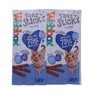 Webbox Tasty Sticks Cod Cat Sticks 30g 