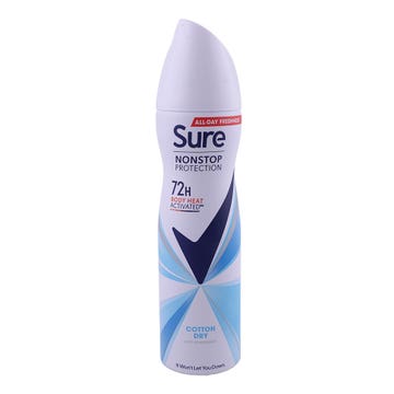 Sure Women Nonstop Protection Cotton Dry Anti-Perspirant 150ml 