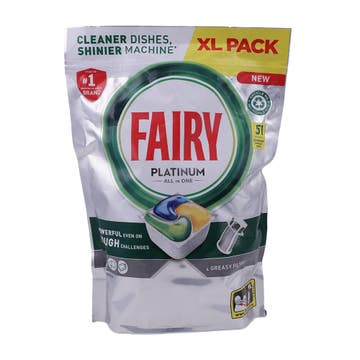 Fairy Platinum Lemon Dishwashing Capsules [51 Pieces] 