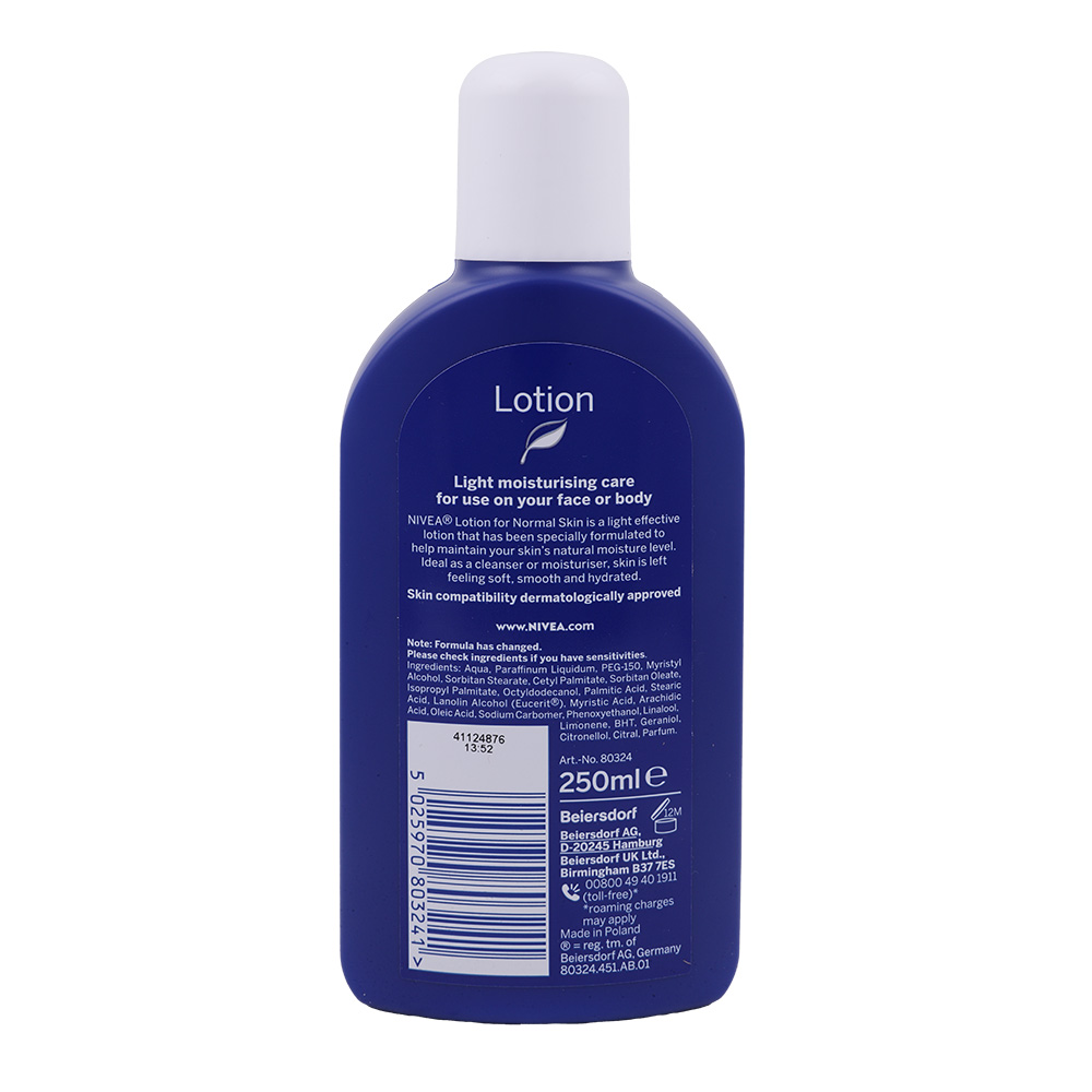 Nivea Normal Skin Lotion 250ml back image
