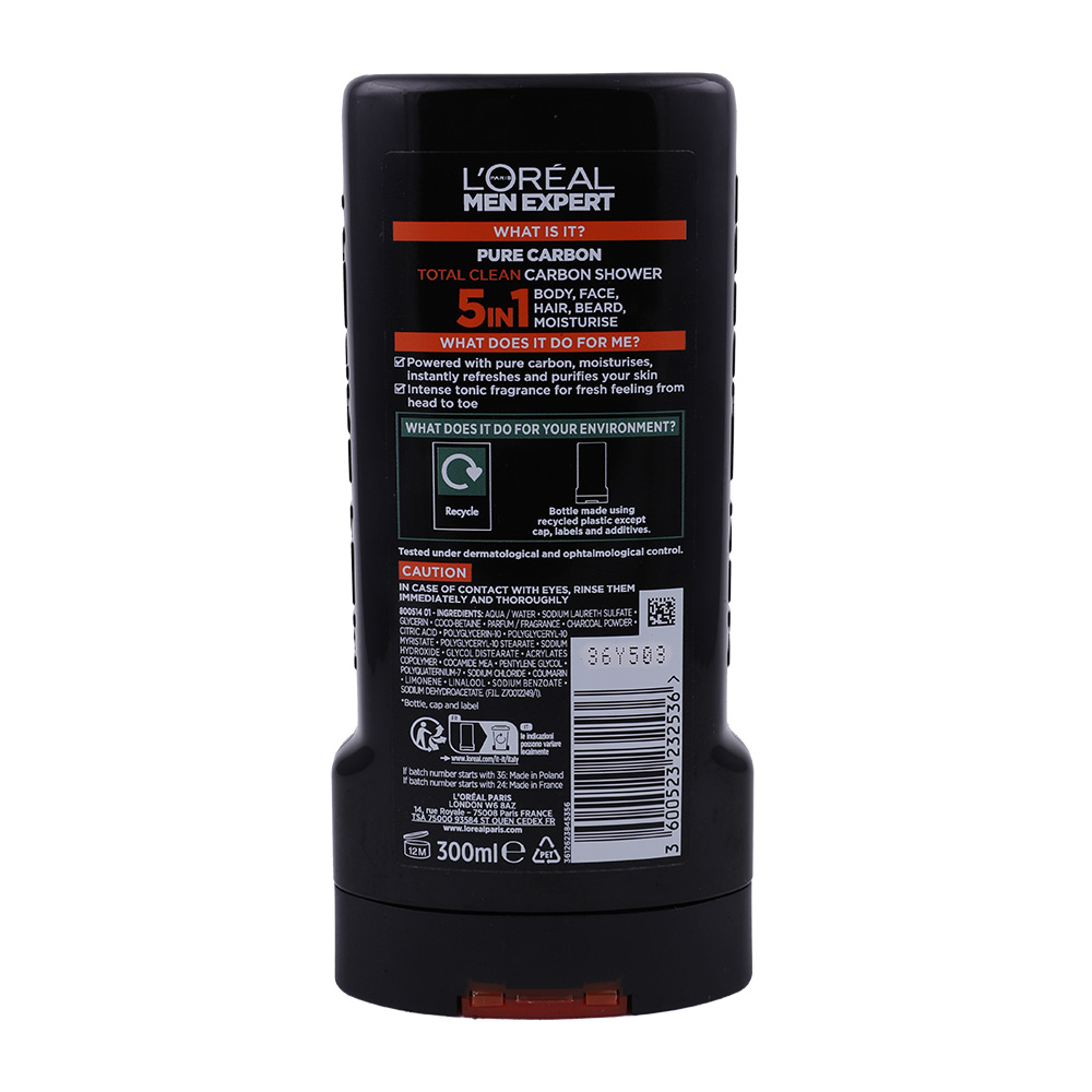 Loreal Men Expert Total Clean Shower Gel 300g - Bahrain Alosraonline store
