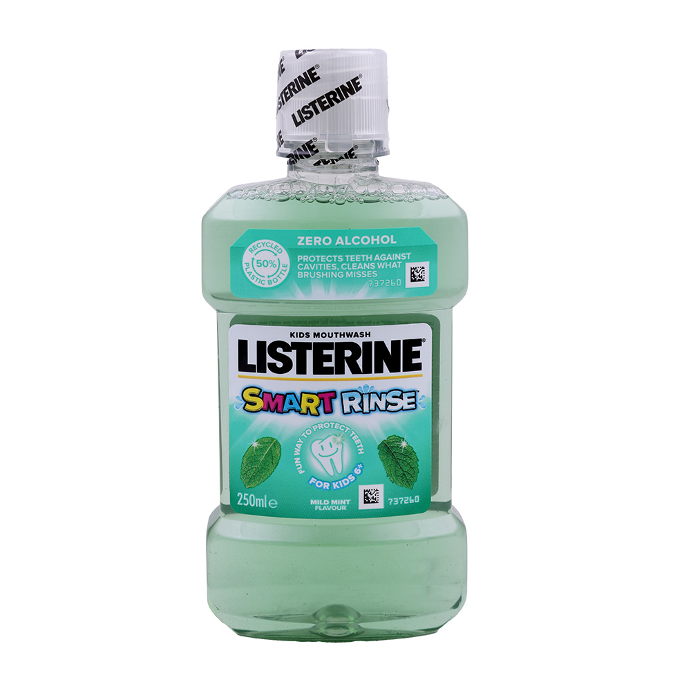 Listerine Smart Rinse Mint Mouthwash 250ml