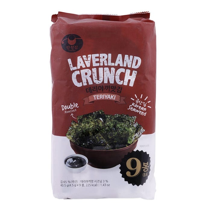 Laverland Teriyaki Seaweed Crunch 40.5g