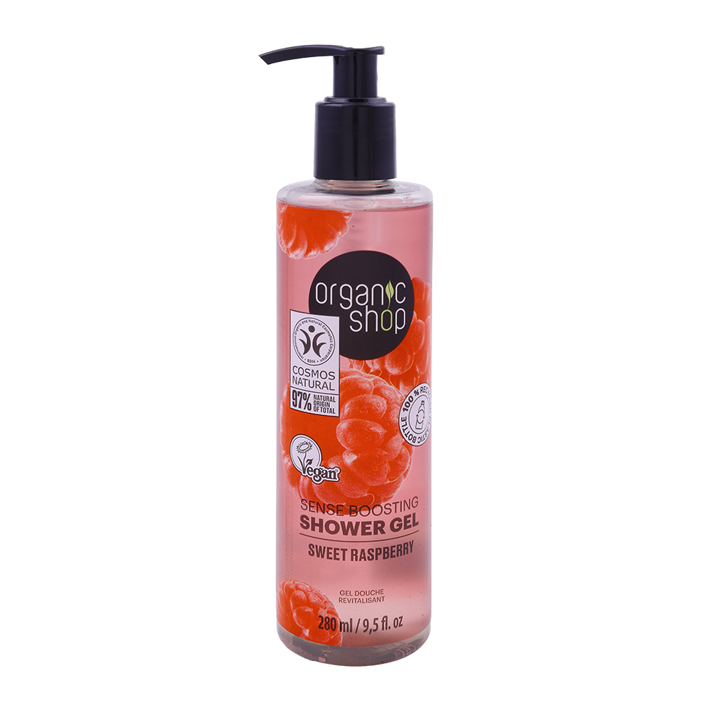 Organic Shop Sense Boosting Sweet Raspberry Shower Gel 280ml 
