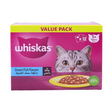 Whiskas Ocean Fish Flavour in Jelly Cat Food 12's 
