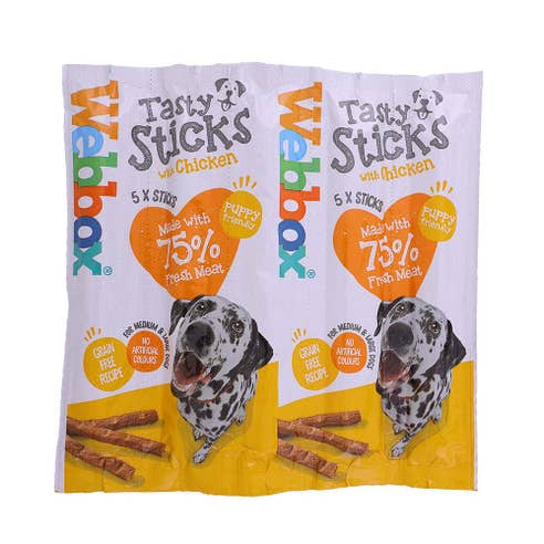 Webbox Chicken Sticks Delight Dog Treats 55g 