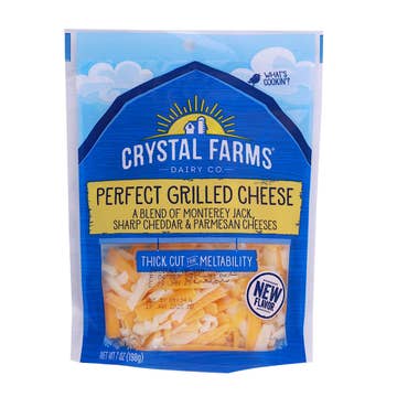 Crystal Farms Shredded Perfect Grilled Cheese 198g 