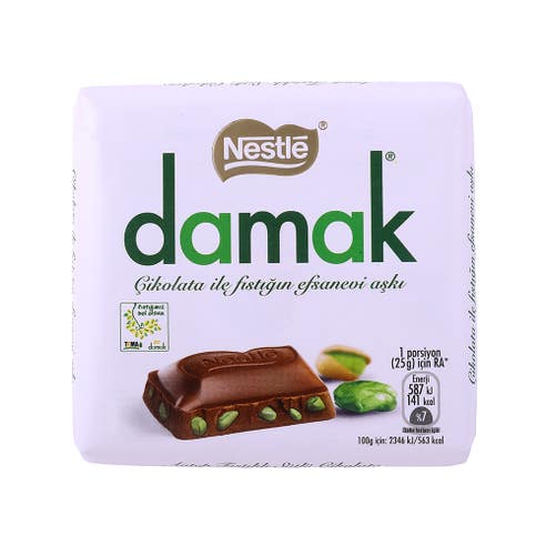 Nestle Damak Pista Milk Chocolate Square 60g 