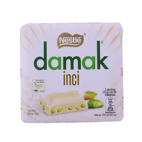 Nestle Damak Pista White Chocolate Square 60g 