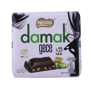 Nestle Damak Pista Dark Chocolate Square 60g 