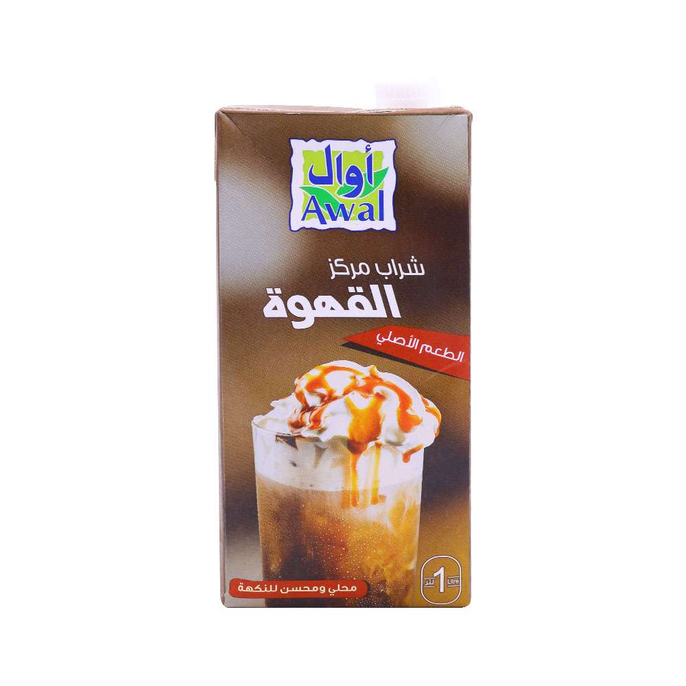 Awal Original Coffee Syrup 1L back image