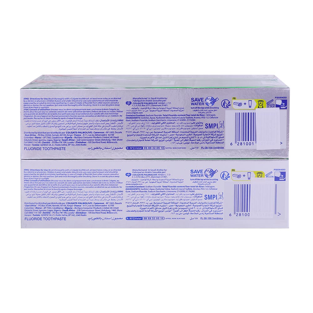 Colgate Fresh Mint Toothpaste 4x75ml [Special Offer] back image