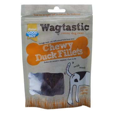 Wagtastic Chewy Duck Fillets Dog Treats 70g 