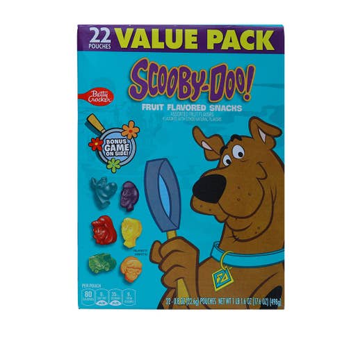 Betty Crocker Fruit Snacks Scooby-Doo Pack 498g 
