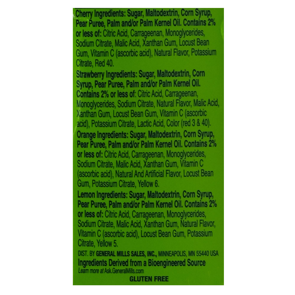 Betty Crocker Fruit By The Foot Starburst 128g right side image