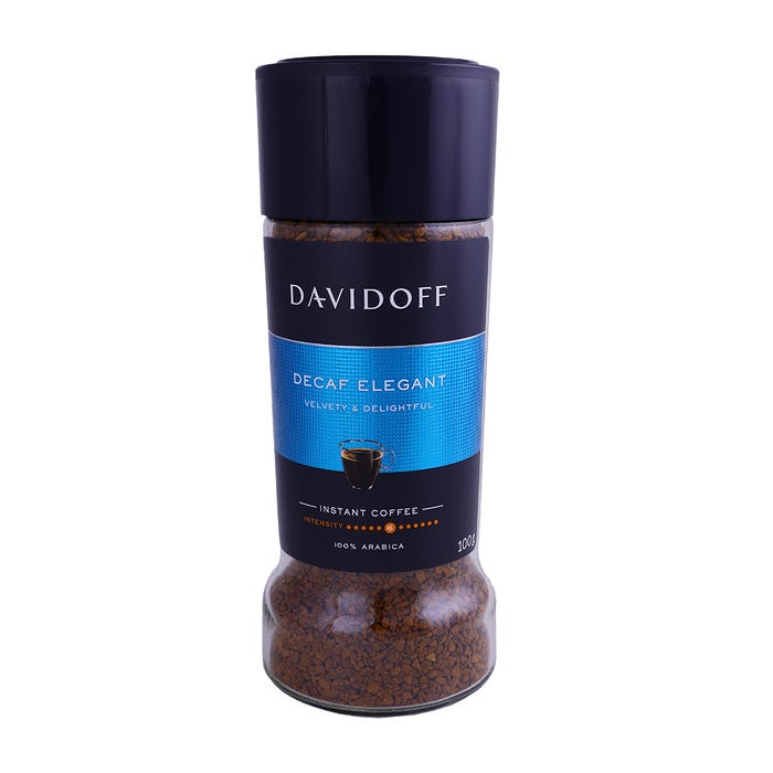 Davidoff Decaf Elegant Instant Coffee Jar 100g