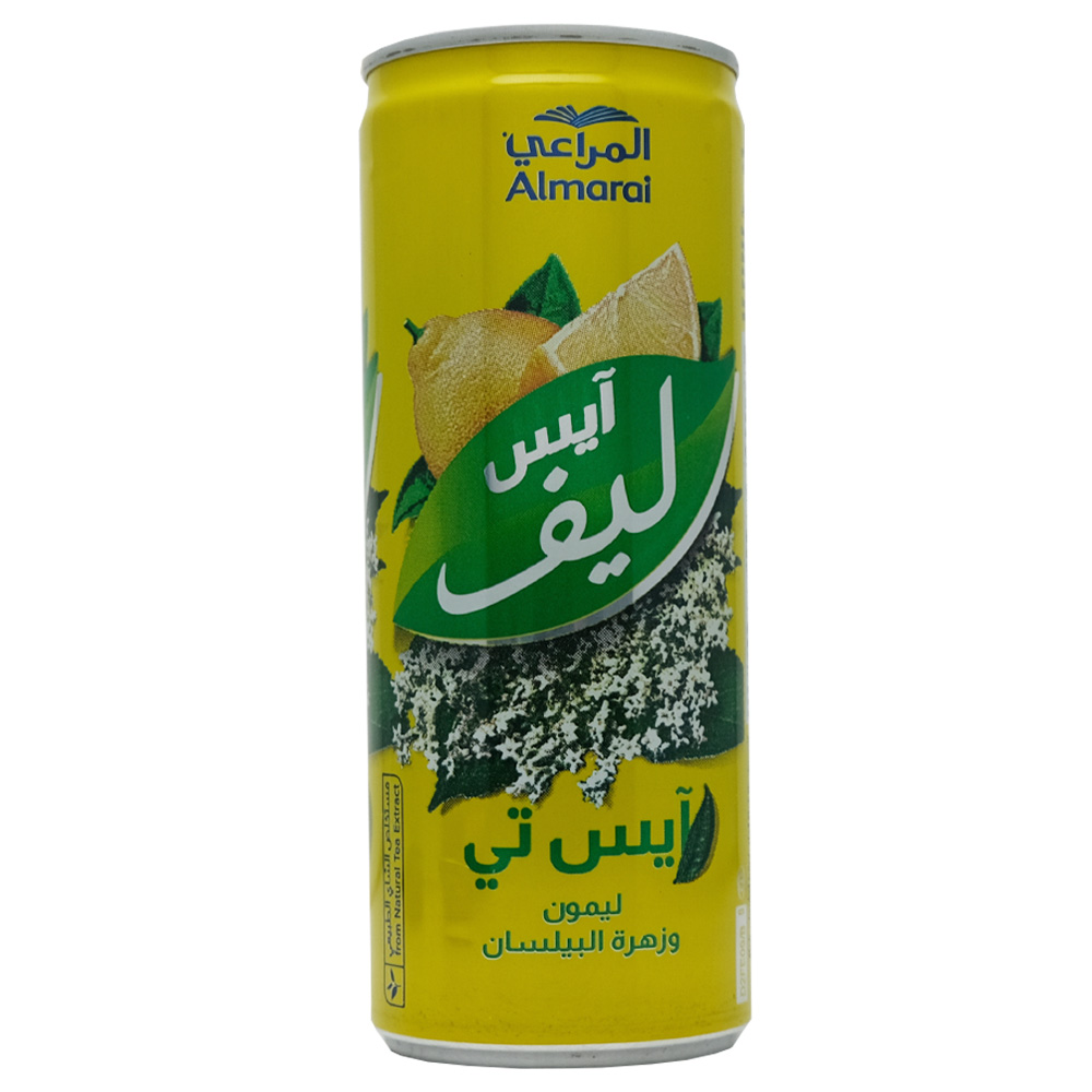 Almarai Lemon & Elderflower Ice Leaf Tea 240ml back image