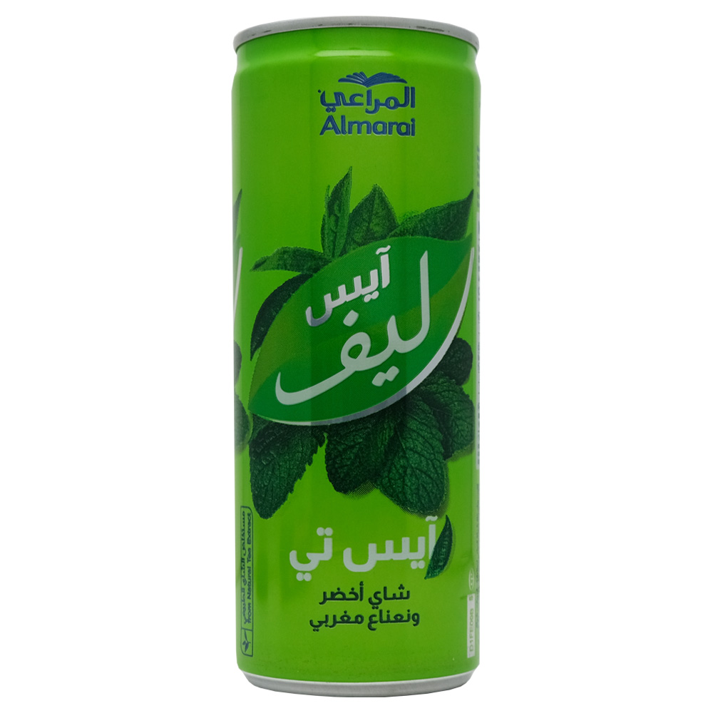 Almarai Green Tea & Moroccan Mint Ice Leaf Tea 240ml back image