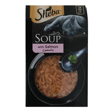 Sheba Salmon Soup Wet Cat Food 160g 