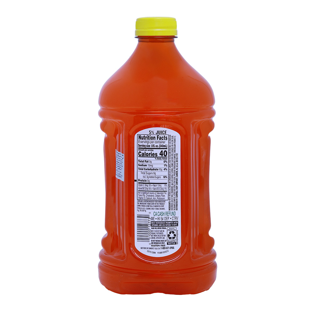 V8 Splash Strawberry Kiwi Juice 1.89L back image
