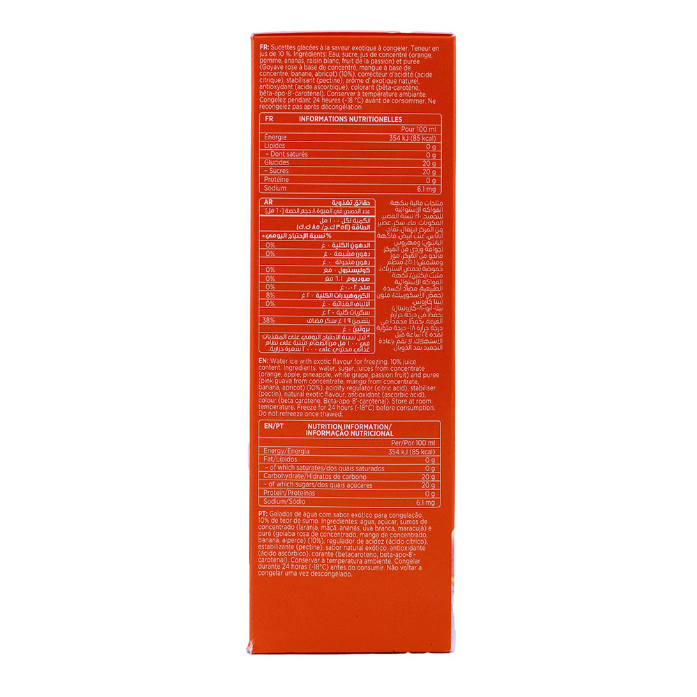 Sunlolly Exotic Ice Lollies 8 Pcs 480ml back image