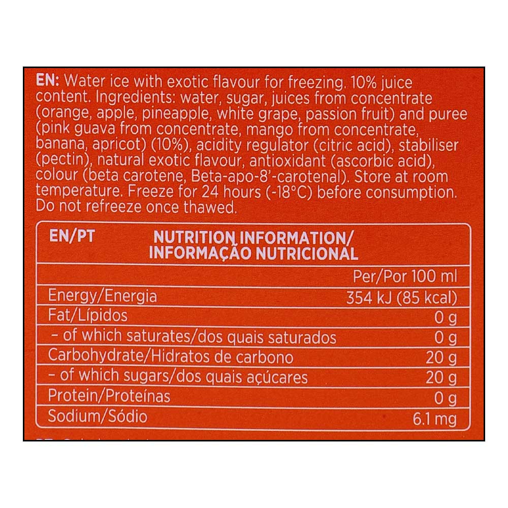 Sunlolly Exotic Ice Lollies 8 Pcs 480ml right side image
