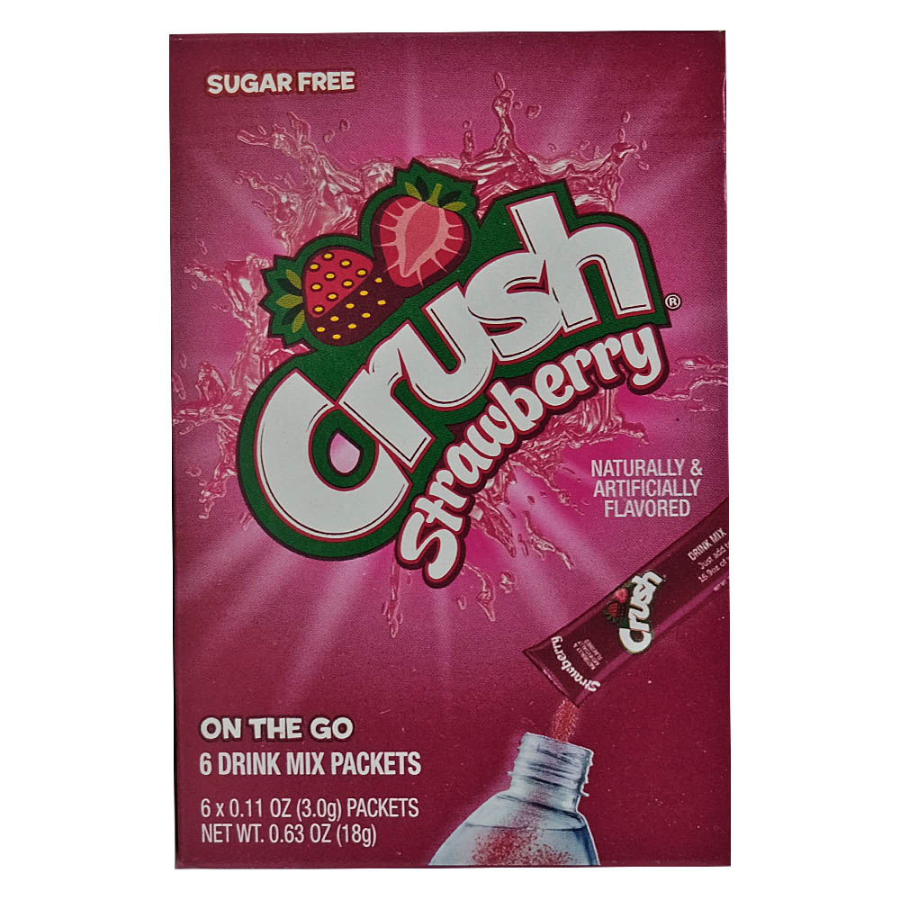 Crush Strawberry Drink Mix Powder 18g