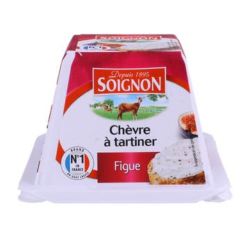 Soignon Fig Spreadable Goat Cheese Pyramid 150g 