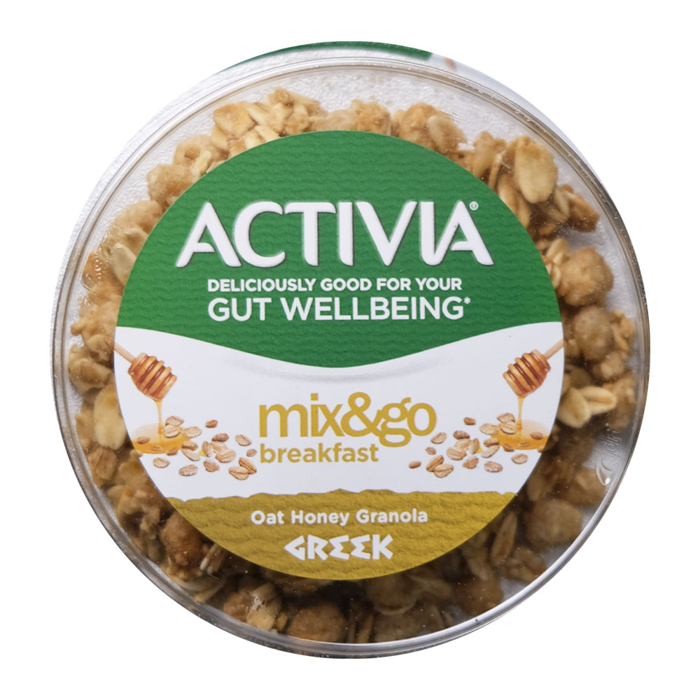 Activia Mix & Go Breakfast Oat Honey Granola 150g left side image