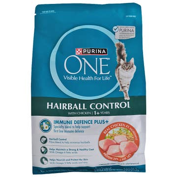 Purina One Hairball Control With Chicken Cat Food 380g 