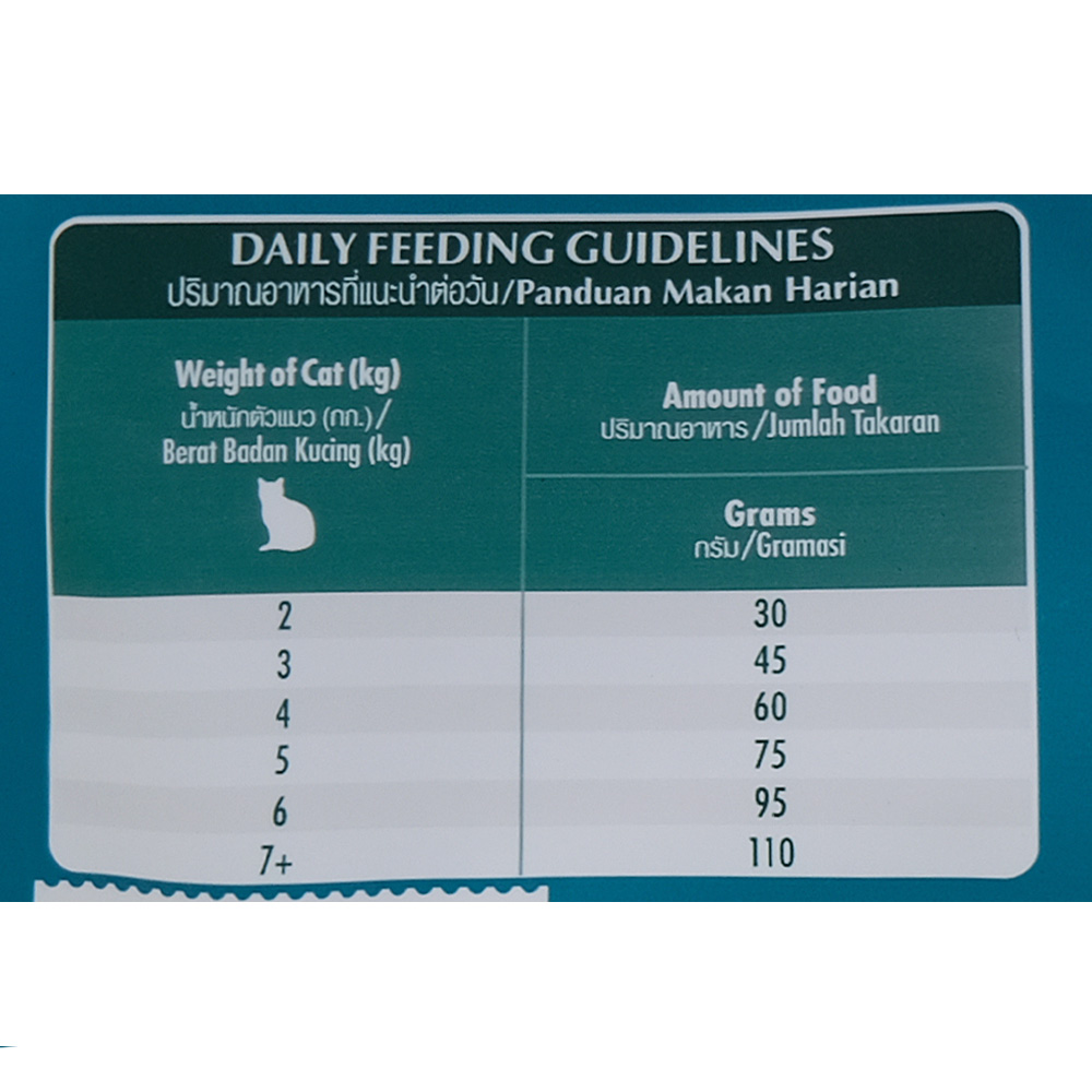 Purina One Hairball Control With Chicken Cat Food 380g right side image