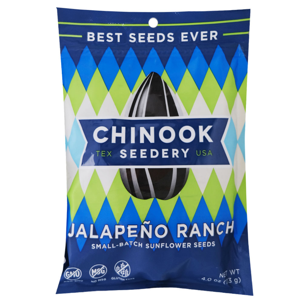 Chinook Seedery Jalapeno Ranch Sunflower Seeds 113g