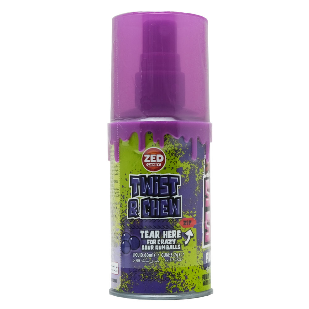Zed Screamers Shake & Spray Purple Razz Candy 60ml back image