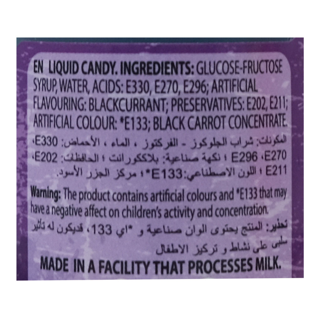 Zed Screamers Big Lick Purple Razz Candy 60ml back image