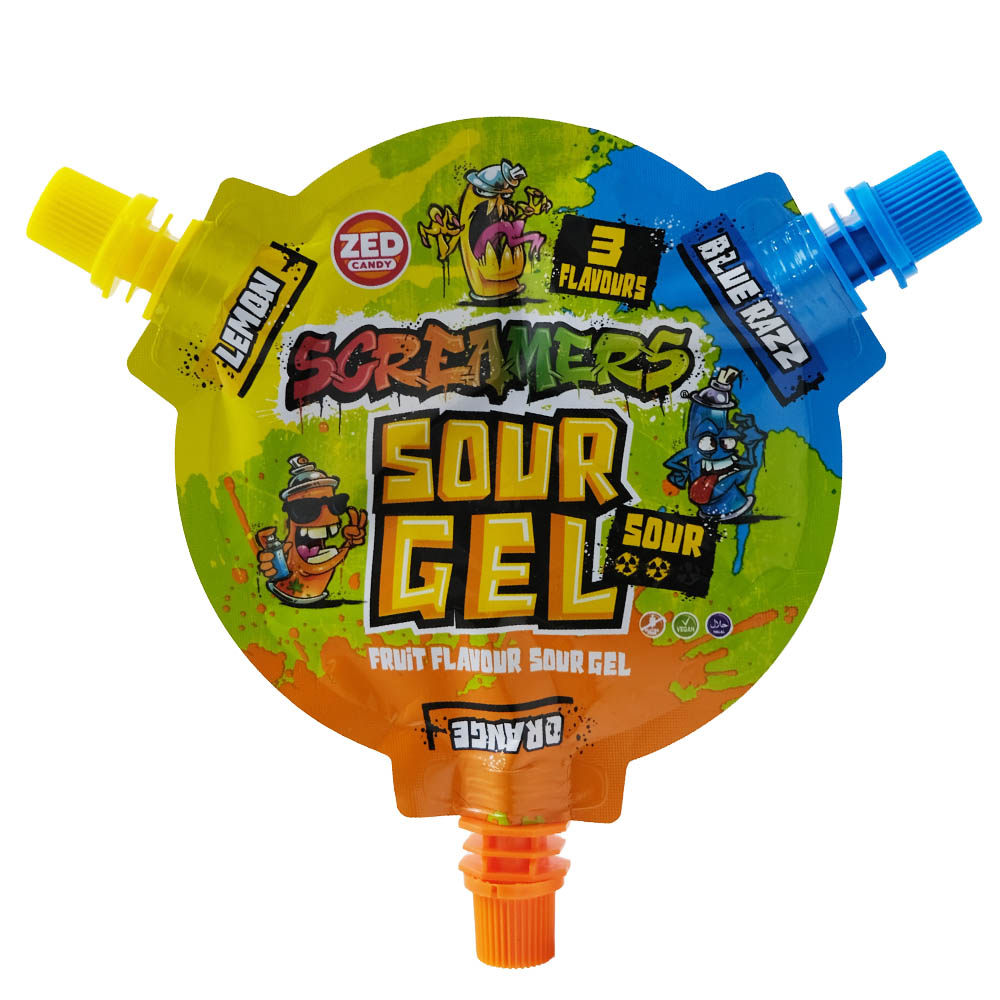 Zed Screamers Sour Gel Candy 45g