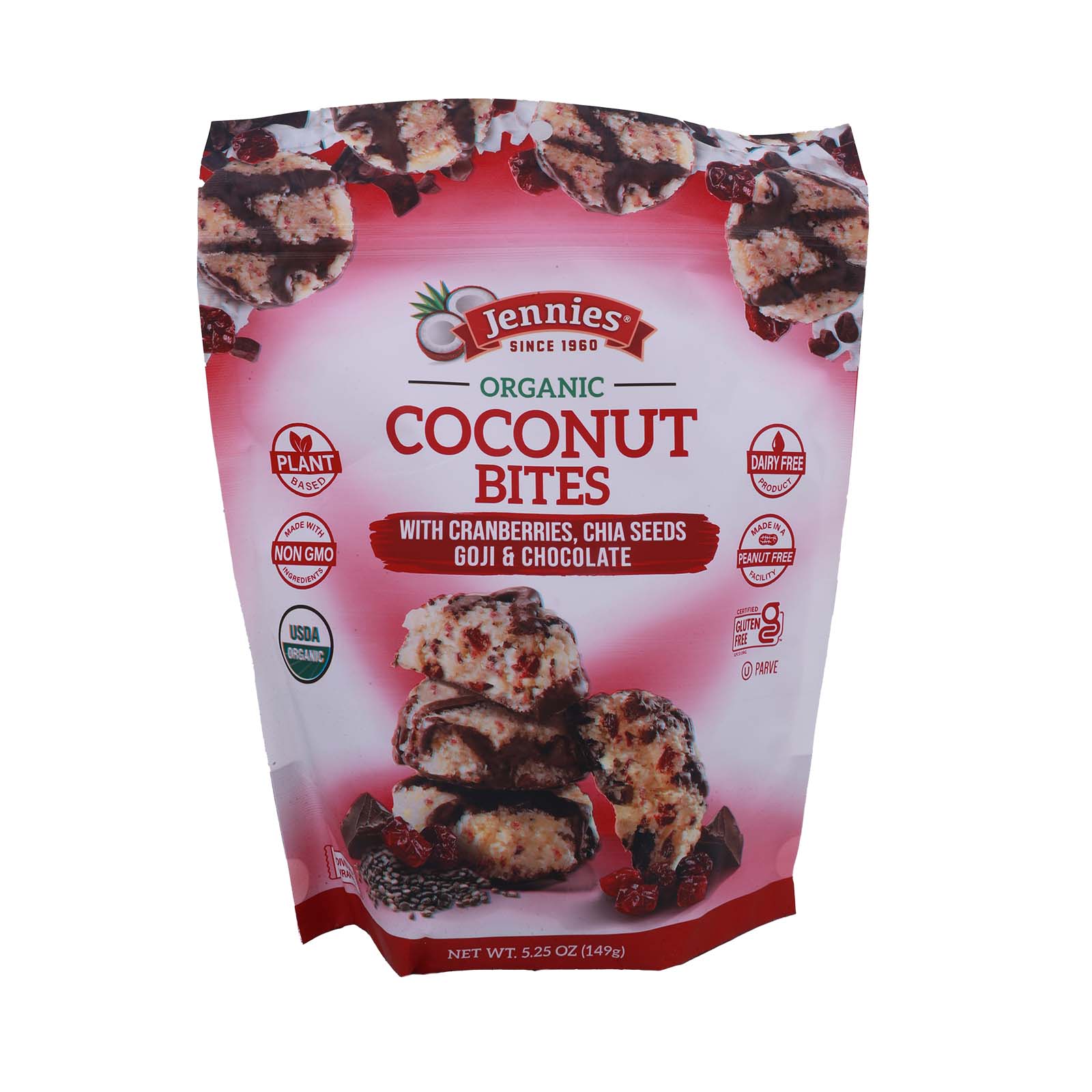 Jennies Organic Coconut Bites 149g