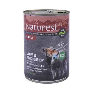 Naturest Lamb & Beef With Rice Dog Food 400g 