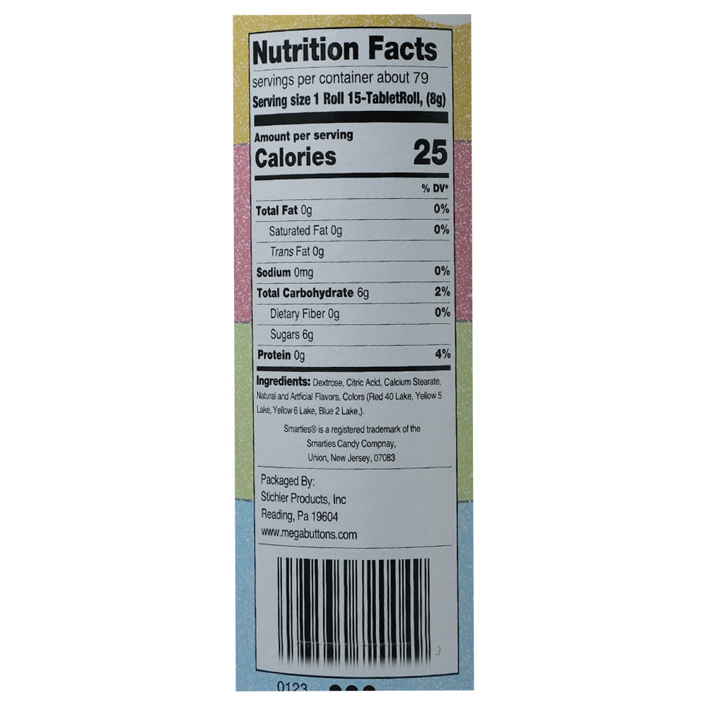 Mega Candy Smarties Giant Tube 602g - Bahrain Alosraonline store
