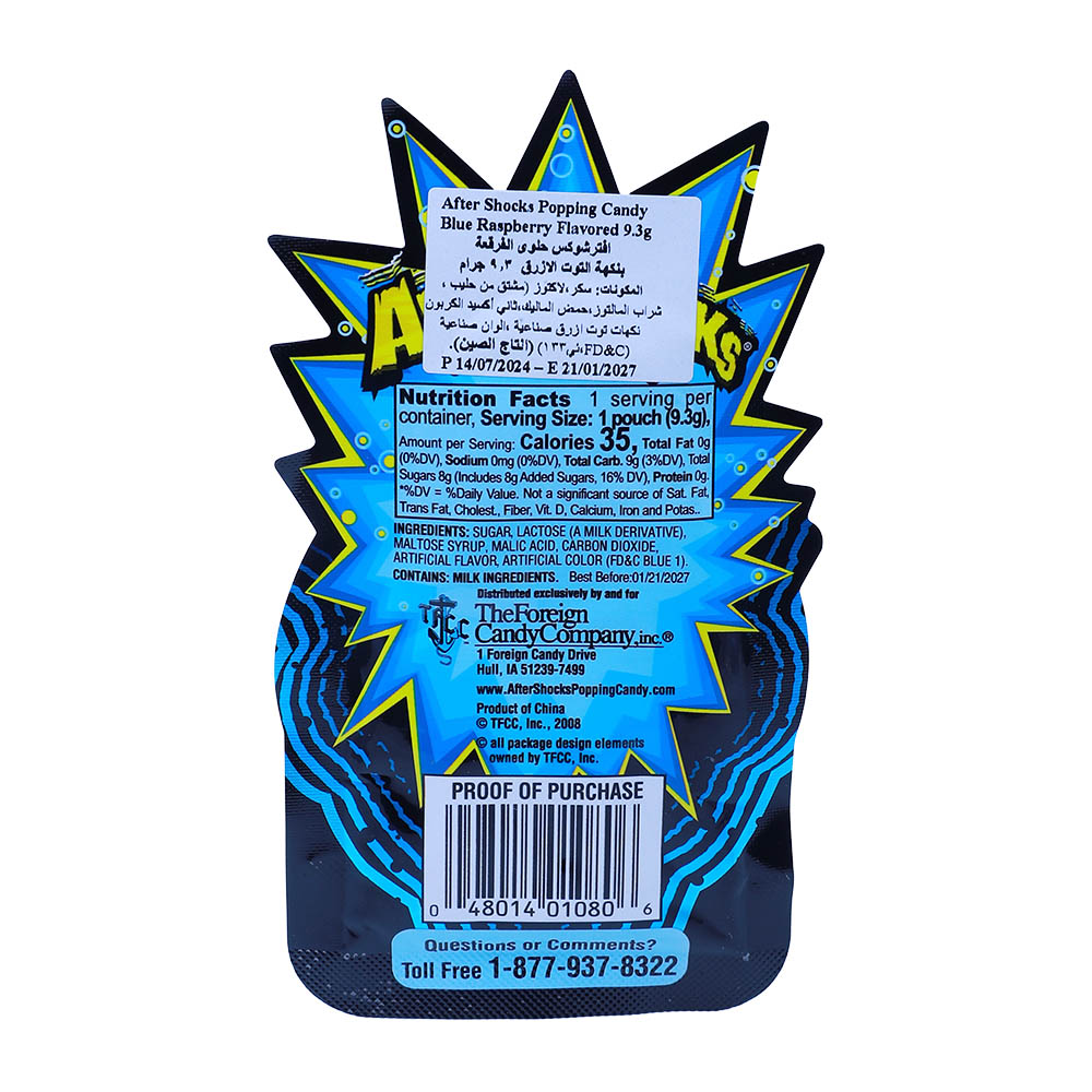 Aftershocks Blue Raspberry Minis 9.3g - Bahrain Alosraonline store