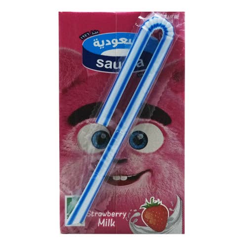 Saudia Strawberry Flavor Milk Drink 125ml 