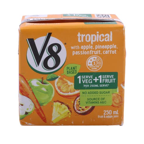 V8 Fruit & Veggie Tropical Fusion Juice 250ml 