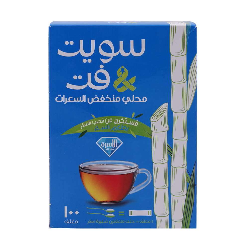 Sweet & Fit Low Calorie Sweetener 100's 100g back image