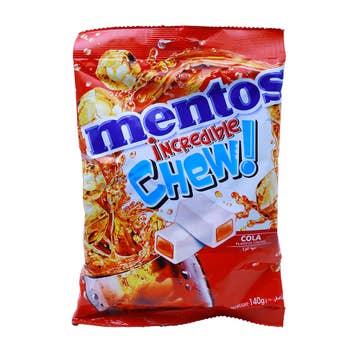Mentos Incredible Chew Cola Bag 140g 